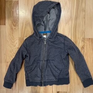 Dark Gray blue zip-up hoodie